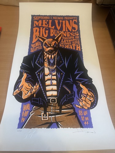Melvins seattle concert poster - melvins,